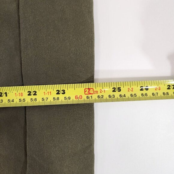 Puma Hooded Full Zip Sweatshirt Mens Size Medium Olive Green Black Stripe Logo - Picture 4 of 9